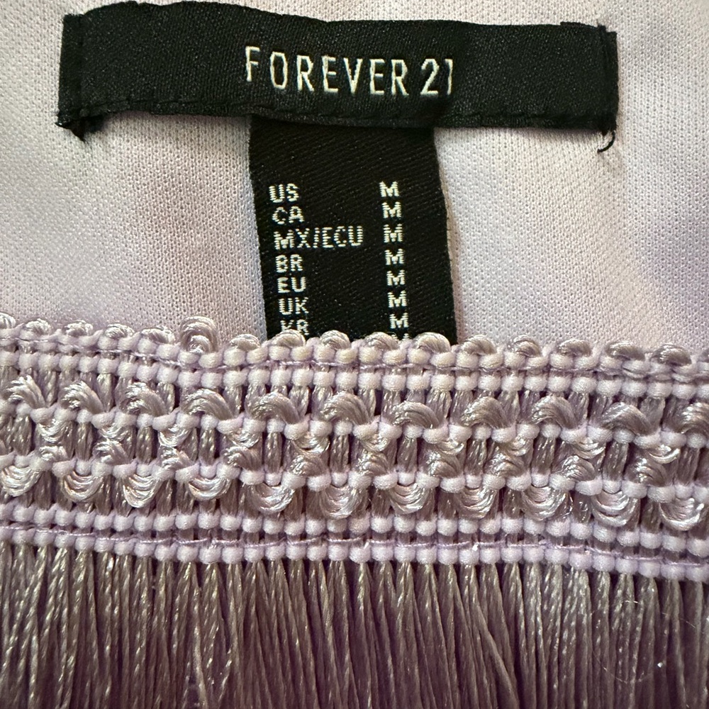 Forever 21 Lavender Fringe Top - Picture 4 of 5